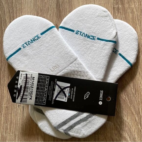 (5) New Stance No Show Socks, L - Picture 3 of 6